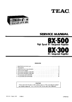 Teac BX-300-BX-500-Service-Manual